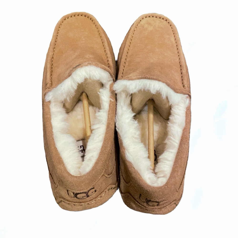 UGG NWT Ansley Suede Sheepskins Slippers size 9